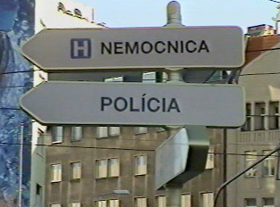 A police sign