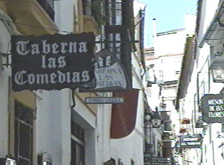 A restaurant sign