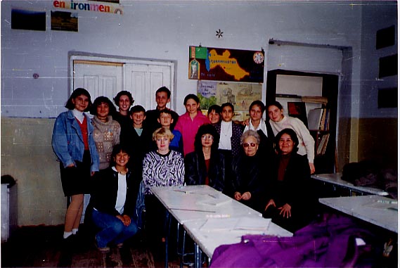 English language classroom in a Russian school in Bayramaly