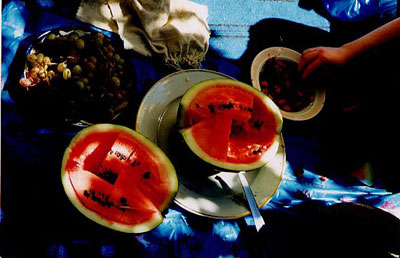 famous Turkmen watermelon and other fruits
